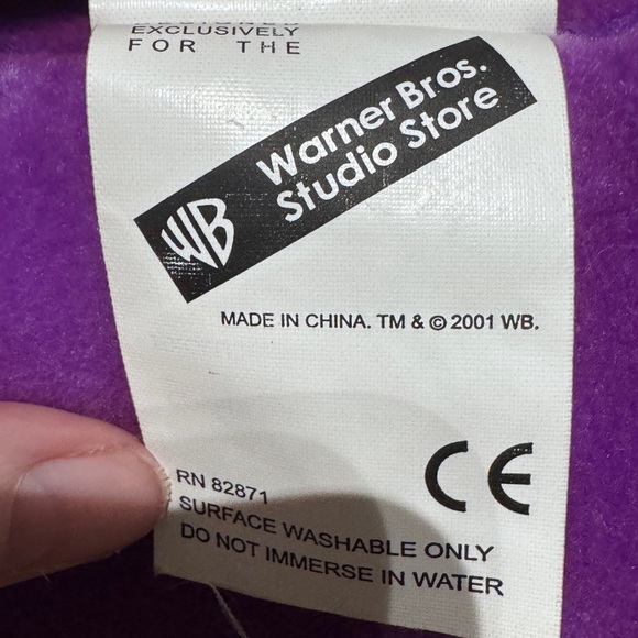 🧸 Rare Vintage 2001 Looney Tunes Marvin the Martian 13” x 13” Pillow - Picture 8 of 16